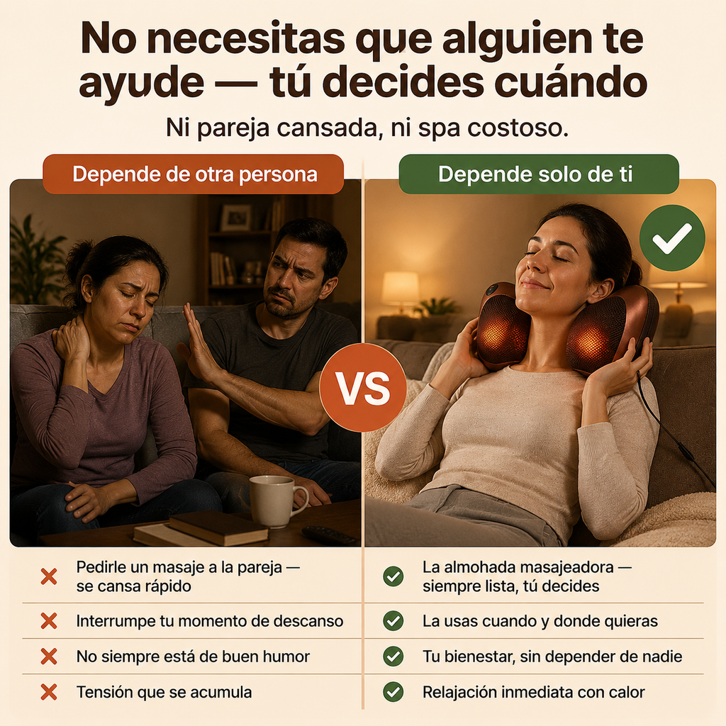 Almohada Eléctrica de Masaje