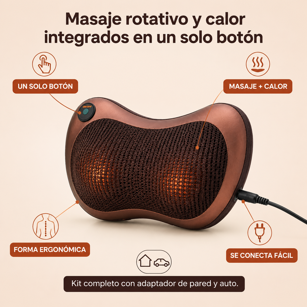 Almohada Eléctrica de Masaje