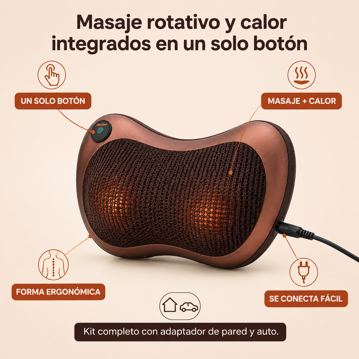 Almohada Eléctrica de Masaje