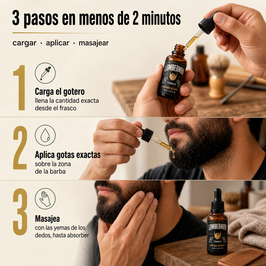 Tónico Activador De Barba Natural 30ML