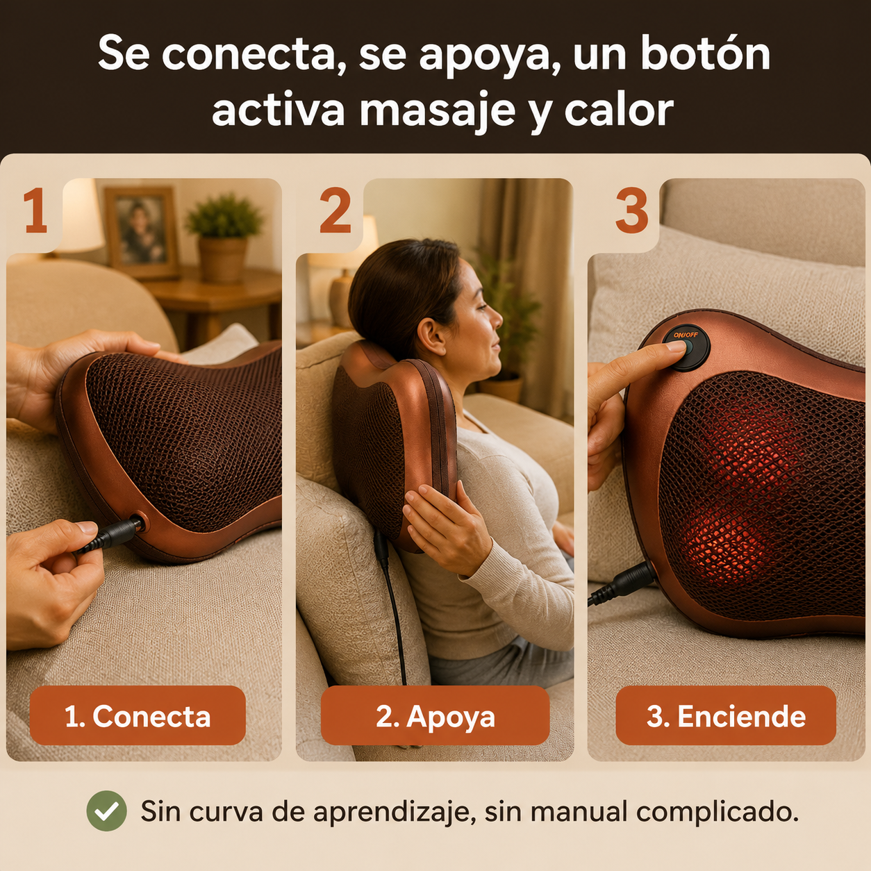 Almohada Eléctrica de Masaje