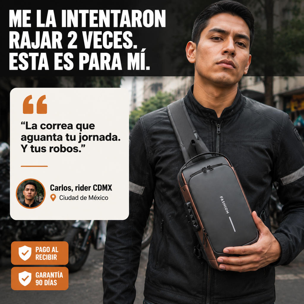 Mochila Antirrobo con USB - Impermeable