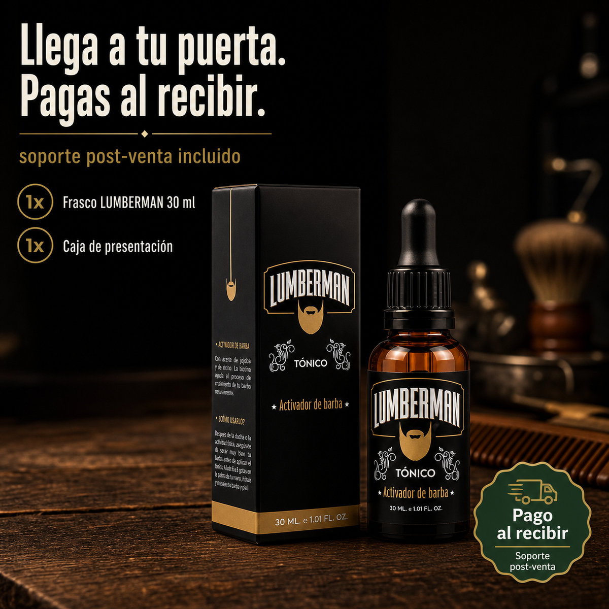 Tónico Activador De Barba Natural 30ML