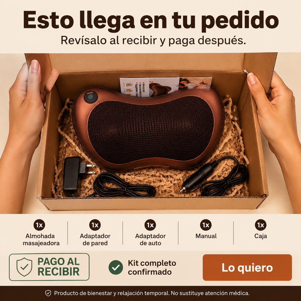 Almohada Eléctrica de Masaje