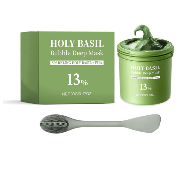 HOLY BASIL Mascarilla de burbujas - Limpieza profunda que no seca tu piel