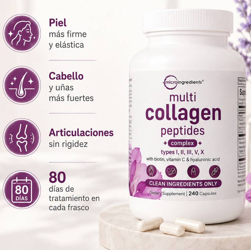 Multi-Colágeno 5 TIPOS: Tu Belleza Empieza Desde Adentro