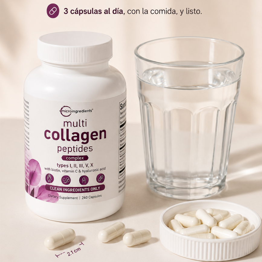 Multi-Colágeno 5 TIPOS: Tu Belleza Empieza Desde Adentro