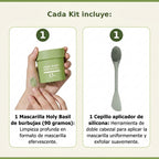 HOLY BASIL Mascarilla de burbujas - Limpieza profunda que no seca tu piel
