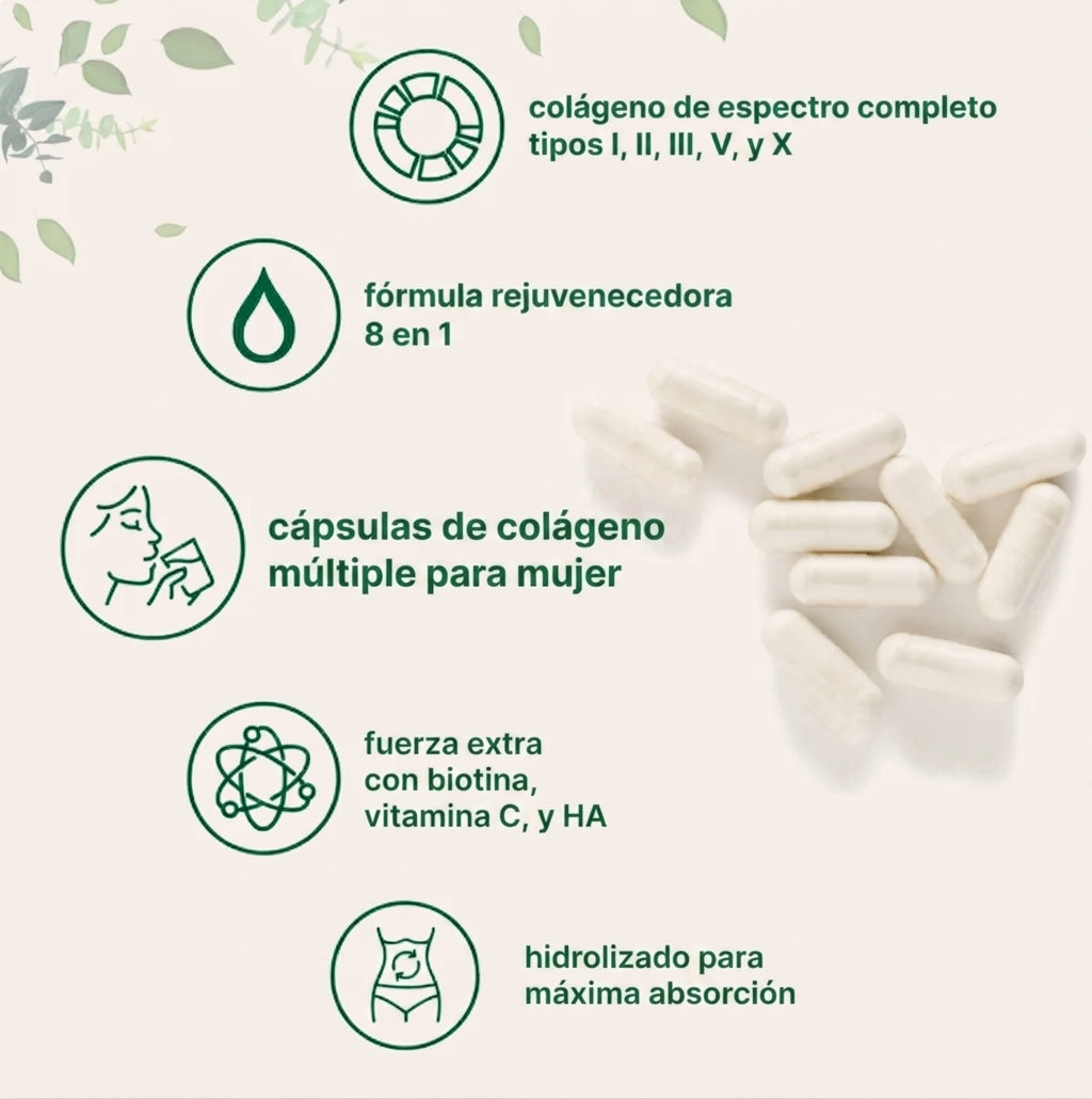 Multi-Colágeno 5 TIPOS: Tu Belleza Empieza Desde Adentro