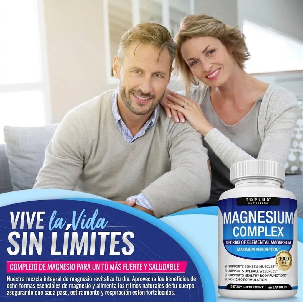 Suplemento Magnesio Complex Toplux - 90 cápsulas