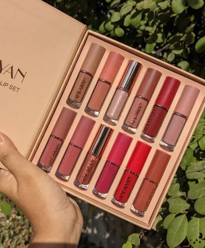 HANDAIYAN 12 Color Matte Liquid Lipstick - Labios a Prueba de agua